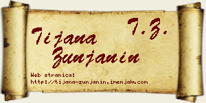 Tijana Žunjanin vizit kartica